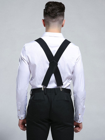 メンズアクセサリークラシックメタルディテールポリエステルメタリックプルアウトブラック