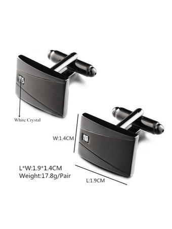 Herren Accessoires Classic Square Metallic Schwarz