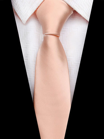 肌色メンズドレスネクタイ品質ポリエステルジャカード