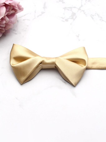 シャンパンカラーメンズアクセサリークラシックポリエステルジャカードオレンジ