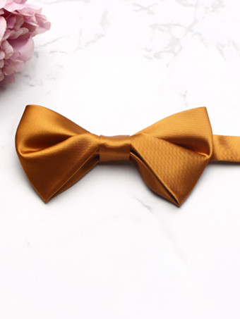 オレンジメンズアクセサリークラシックポリエステルジャカードオレンジ