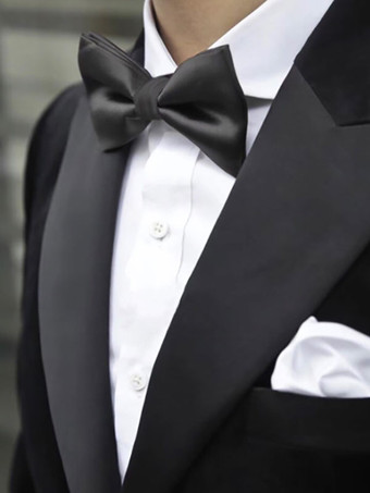 ブラック メンズアクセサリークラシックポリエステルジャカードブラック