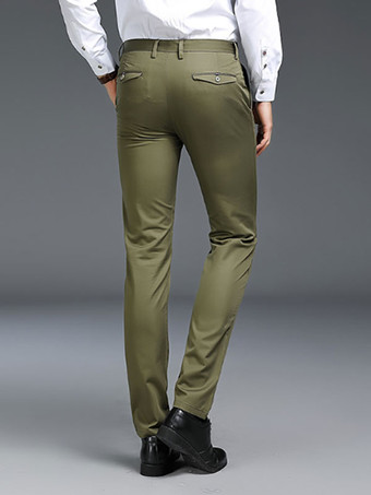 メンズ カジュアル パンツ スリムフィット ファッション ストレート フォーマルウェア プラス ベルベット 厚手 パンツ