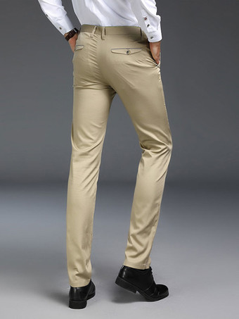 メンズ カジュアル パンツ スリムフィット ファッション ストレート フォーマルウェア プラス ベルベット 厚手 パンツ