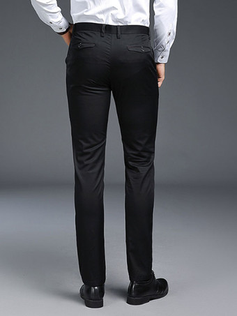 メンズ カジュアル パンツ スリムフィット ファッション ストレート フォーマルウェア プラス ベルベット 厚手 パンツ