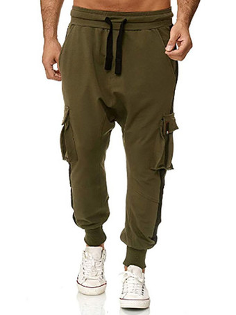 ハンターグリーン 男性用パンツ快適なナチュラルウエストホワイトメンズパンツ