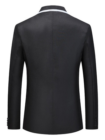 ブラック Blazers＆Jackets男性のカジュアルスーツカジュアルな白い灰色のクールなカジュアルスーツ