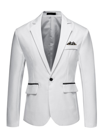 ホワイト ブレザー＆ジャケット男性のカジュアルスーツカジュアルライトスカイブルーレッド品質カジュアルスーツ