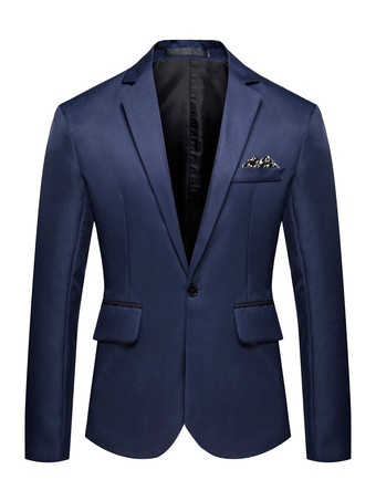 ダークネイビーブレザー＆ジャケット男性のカジュアルスーツカジュアルライトスカイブルーレッド品質カジュアルスーツ