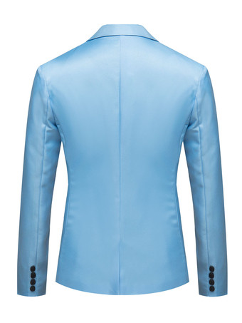 ブレザー＆ジャケット男性のカジュアルスーツカジュアルライトスカイブルーレッド品質カジュアルスーツ