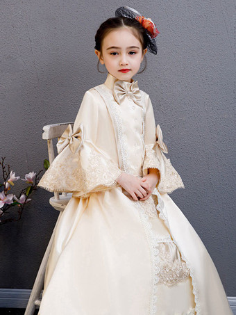 ポリエステルファイバーティーパーティードレープ3/4レングススリーブポリエステルサマードレスフローラルプリントブルゴーニュキッズロリータドレス