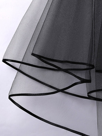 ウェディングベールワンティアパイピングチュールクラシックブライダルベール