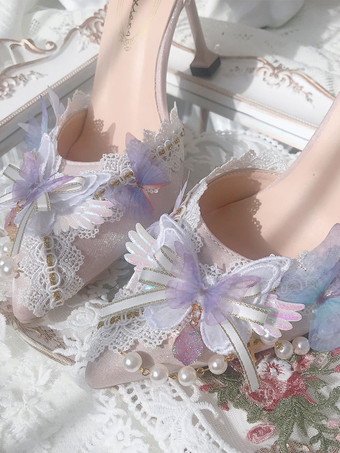 Blue Petals Lightness Lolita Pump-Schuhe