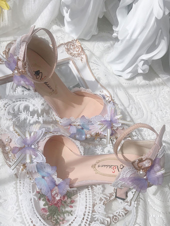 Blue Petals Lightness Lolita Pump-Schuhe