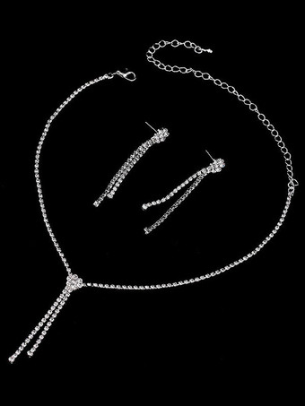 Bijoux de mariage collier et boucle d'oreille