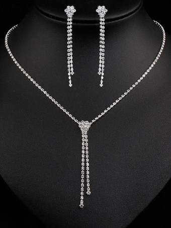 Bijoux de mariage collier et boucle d'oreille