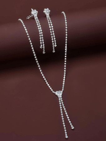 Bijoux de mariage collier et boucle d'oreille
