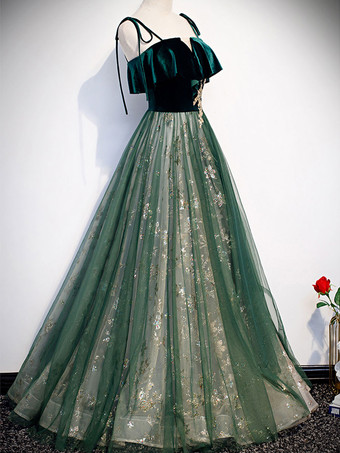 プロムドレス 夜会服 Vネック マキシレングス ノースリーブ レースアップ パーティードレス