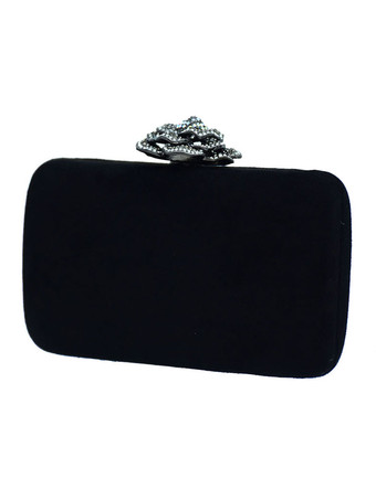 ブラック 結婚式のハンドバッグ結婚式のアクセサリー結婚式のクラッチバッグエンボス加工