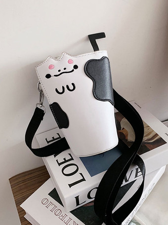 ホワイト ホワイトロリータバッグPUレザーPUレザークロスボディバッグロリータアクセサリー