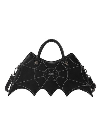 ブラックロリータバッグPUレザーPUレザーハンドバッグロリータアクセサリー