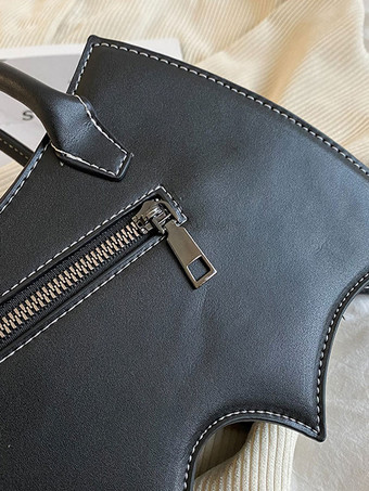 ブラックロリータバッグPUレザーPUレザーハンドバッグロリータアクセサリー