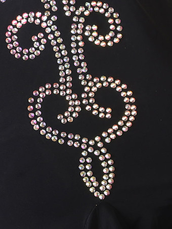 ラテンダンスドレス黒人女性のラインストーンボディコンセクシーなポリエステルドレスダンスコスチューム