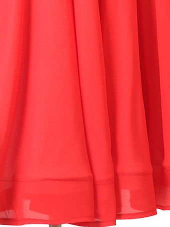 社交ダンスコスチューム赤い女性のセクシーなポリエステルラインストーンドレスダンサーダンスドレス