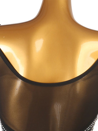 社交ダンスコスチューム黒人女性のセクシーなポリエステルスパンコールドレスダンサーダンスウェア