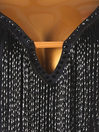 ラテンダンスドレス黒人女性のポリエステルドレスセクシーなラテンダンサーダンスウェア