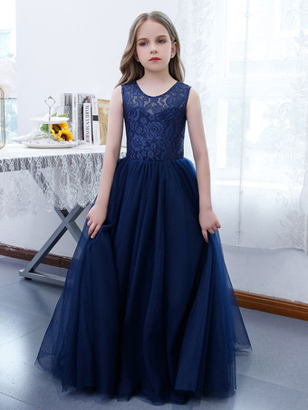 Ynf0175 New High Quality Elegant Tea-Length Net Flower Girl Dresses for 4 - 14  Years Old - China Flower Girl Dress and Girl Dress price