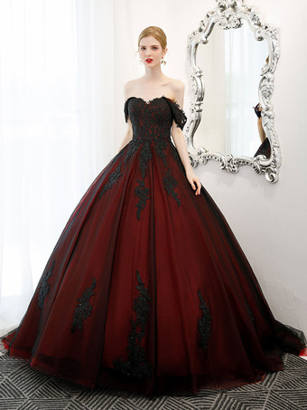 Черные свадебные платья Принцесса Силуэт безрукавное кружевное свадебное платье с поездом Бесплатная настройка