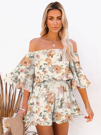 ライト アプリコットブルーバトーネックハーフスリーブポリエステルサマーワンピース衣装