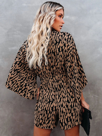 ブルー Vネック 七分袖 ポリエステル サマープレイスーツ