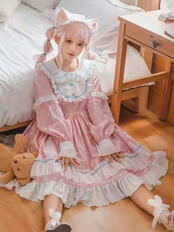 Pastel pink cheap lolita dress