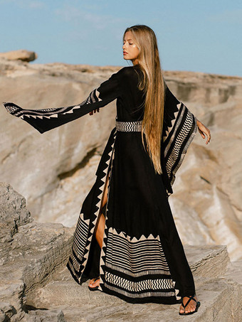 女性カバーアップブラックカラーブロックロングスリーブサマーセクシー水着