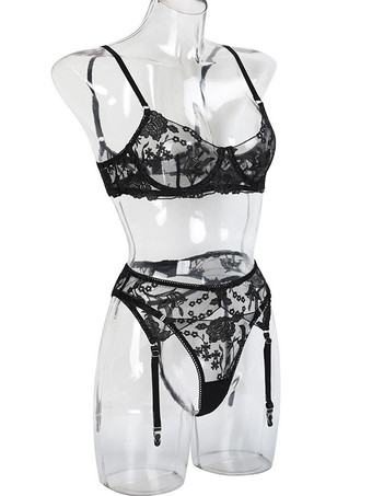 ブラジャー ランジェリー ブラ 女性用 イエロー ポリエステル セクシー ホット アンダーウェア