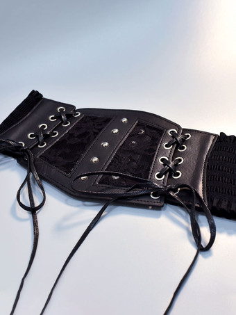 スチームパンクロリータアクセサリーブラックレースアップレースレースポリエステル繊維その他