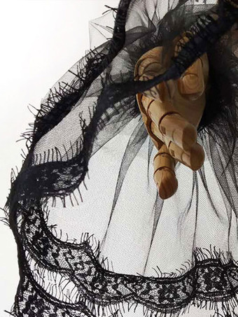 スチームパンクロリータアクセサリーブラックレースポリエステルファイバーアクセサリーレースその他