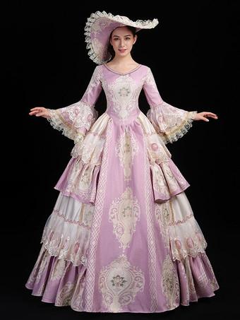 Marie Antoinette 18th Century Prom Occasion Dresses with Long