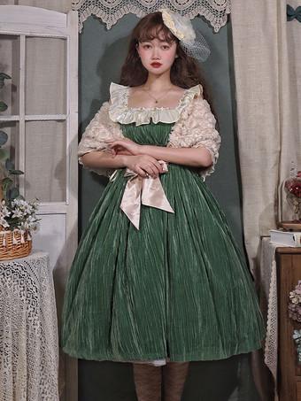 Classical Lolita Dress Polyester Ruffles Sleeveless Lolita Dresses