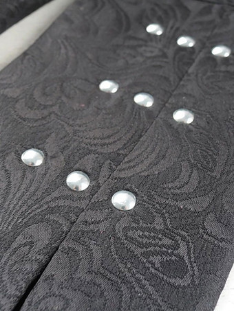 ブルーヴィンテージトップヴィンテージボタン長袖ポリエステルポリエステル繊維オーバーコート男性用レトロコスチューム