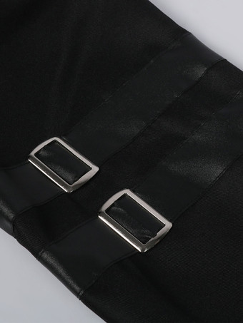 黒ヴィンテージトップヴィンテージボタン花柄長袖ポリエステルポリエステル繊維オーバーコート男性のためのレトロな衣装