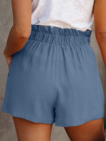 女性ショーツカジュアルレースアップボトム