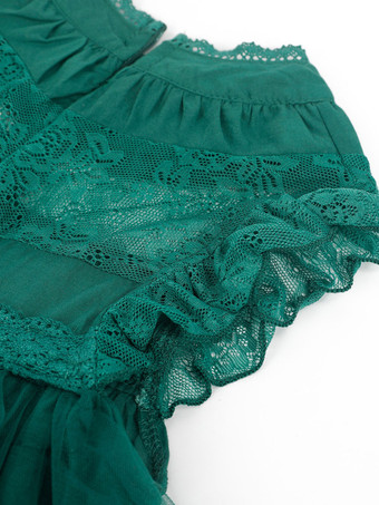 フラワーガールドレスコットンブレンドカットアウトデザインネックラインノースリーブブラウン