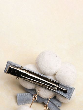 チャイニーズスタイルロリータアクセサリーライトスカイブルーボウポリエステルヘッドウェアその他