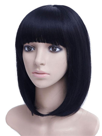 合成ウィッグブラックボブショートウィッグ女性用ショートウィッグ