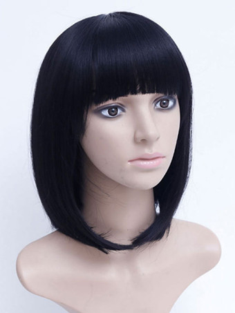 合成ウィッグブラックボブショートウィッグ女性用ショートウィッグ