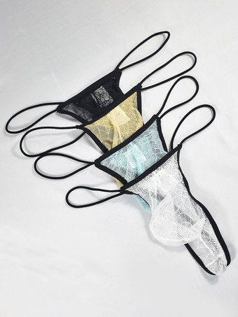 男のブリーフソリッドスパイダーウェブパターンナイロン