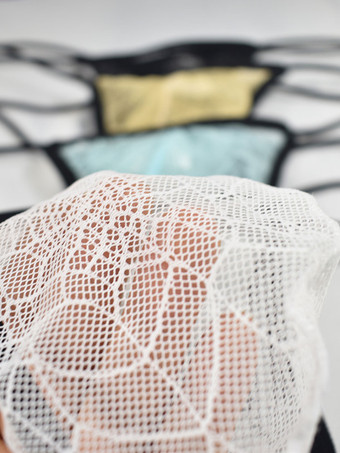 男のブリーフソリッドスパイダーウェブパターンナイロン